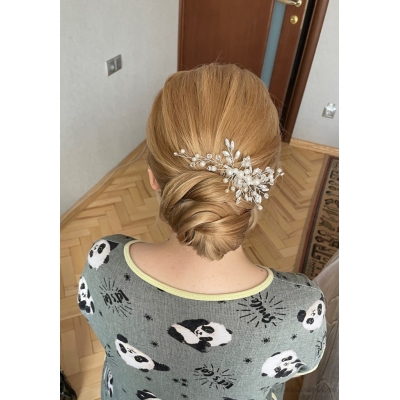 свадебная прическа